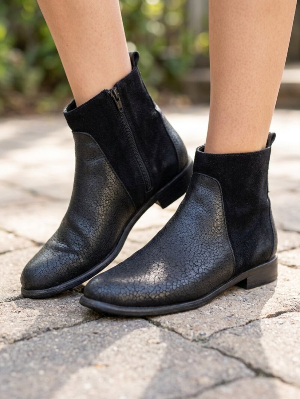 Farylrobin for Free People Robby No Studs black leather ankle boots